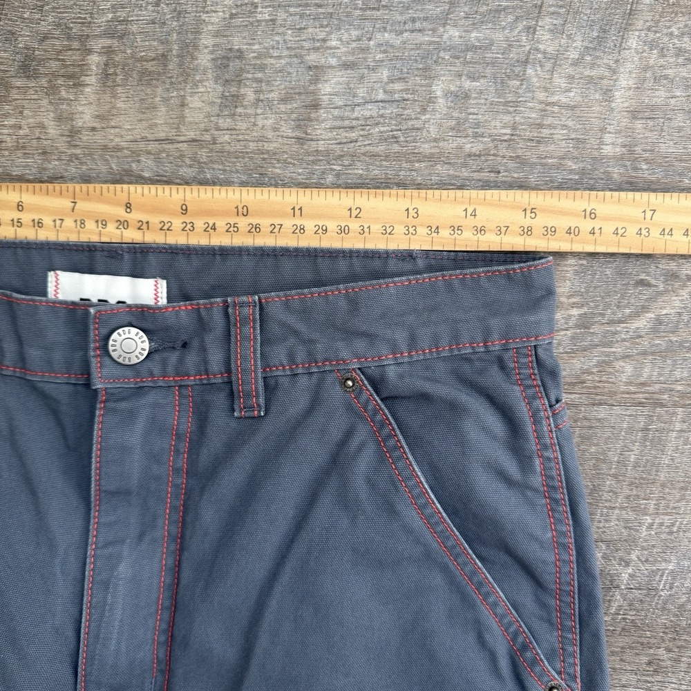 BDG Urban Outfitters Gray Red Stitch Straight Carpenter Pants Cotton 28 - Picture 10 of 12